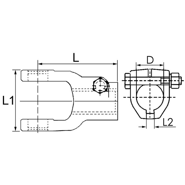 Machoire Extremite Alesee 40 32X76 Boulon Secant Agkf référence fournisseur WAL351808